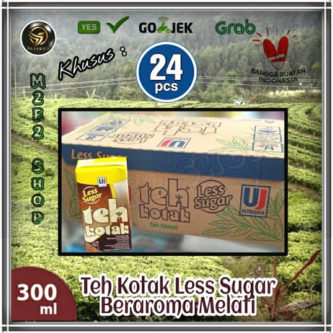 

[COD] Teh Kotak Ultra Jasmine Less Sugar - 300 ml (Khusus Gojek/Grab) [COD]