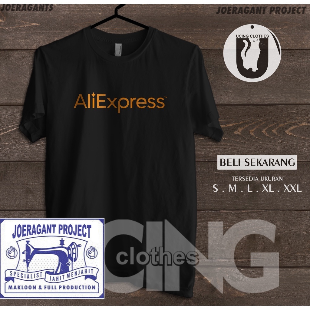 Kaos Baju Ali Express Logo Kaos Perusahaan - joeragants