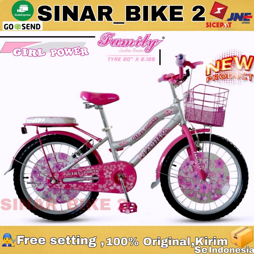 Sepeda Anak Perempuan Mini CTB FAMILY GIRL POWER 12 16 18 &amp; 20 Inch