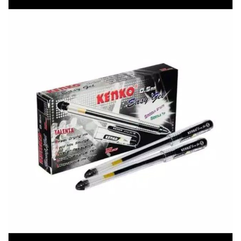 

Kenko pulpen pena /pen murah /pen bagus ease gel black,upload harga perkotak