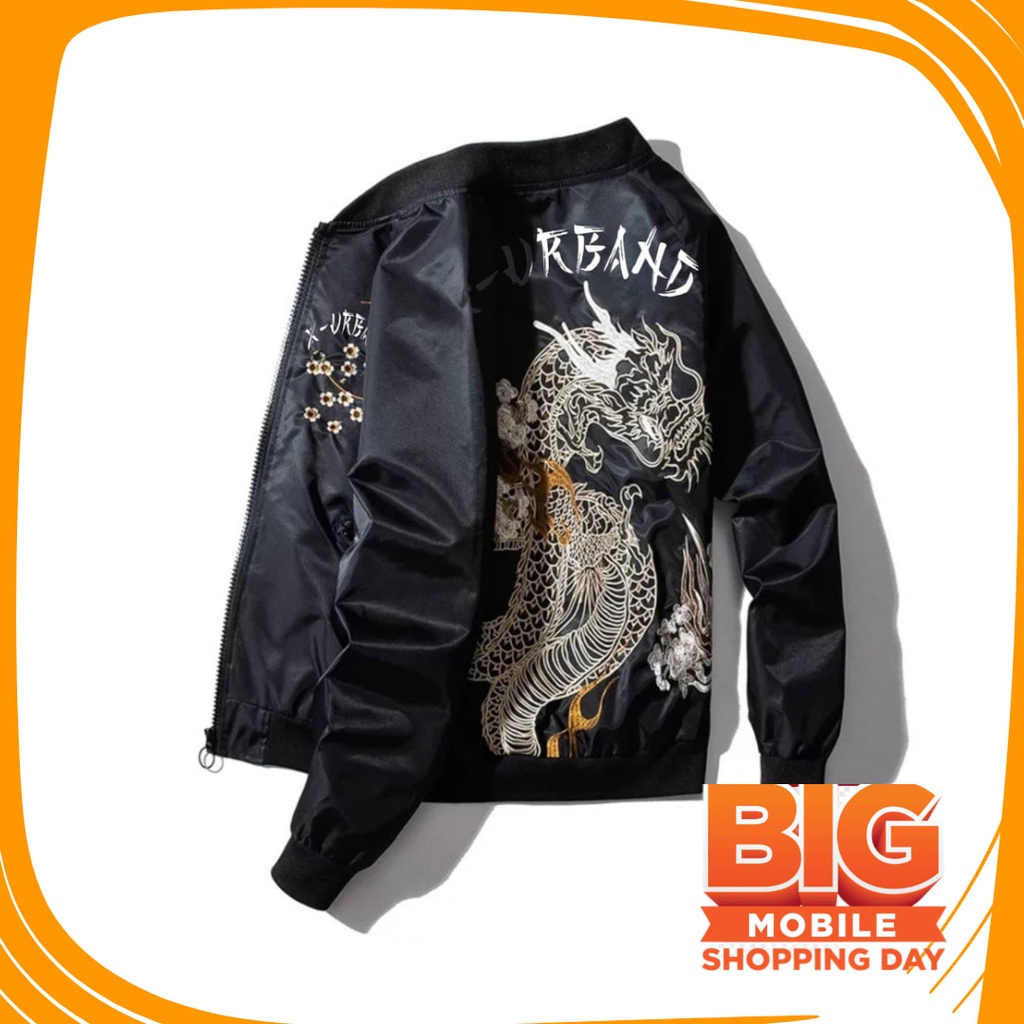 JAKET POLOS MOTIF SABLON BORDIR BOMBER ART/ X Urband Absolute Jaket Bomber Sukajan Torado Series Ful