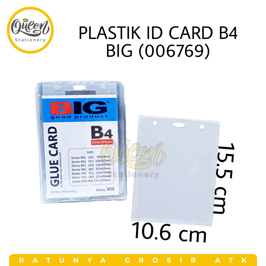 

1 PAK (20 PCS) PLASTIK ID CARD B4 BIG / MIKA ID CARD / ID CARD HOLDER (006769)