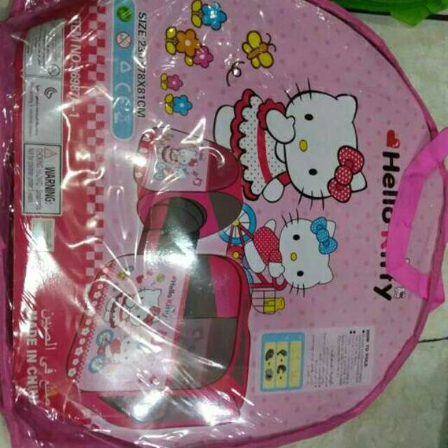 Tenda lorong tenda terowongan anak lucu motif hello kitty
