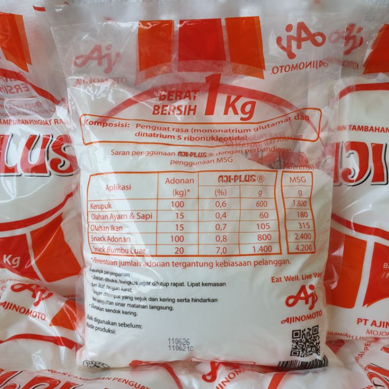 [Packs] Bumbu Penyedap Ajiplus Aji Plus pecin micin vetsin Bahan Tambahan Pangan Penguat Rasa 1 kg - APLUS