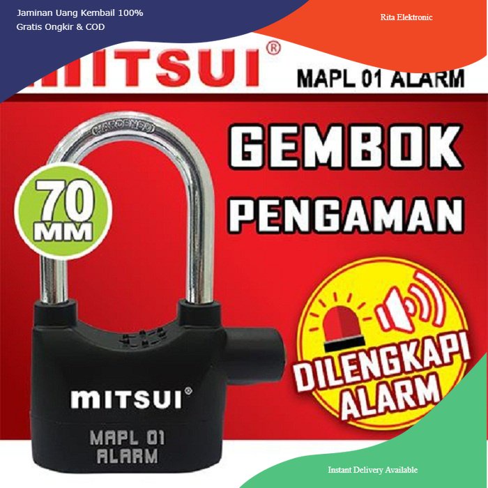 GEMBOK ALARM ANTI MALING MITSUI MAPL 01