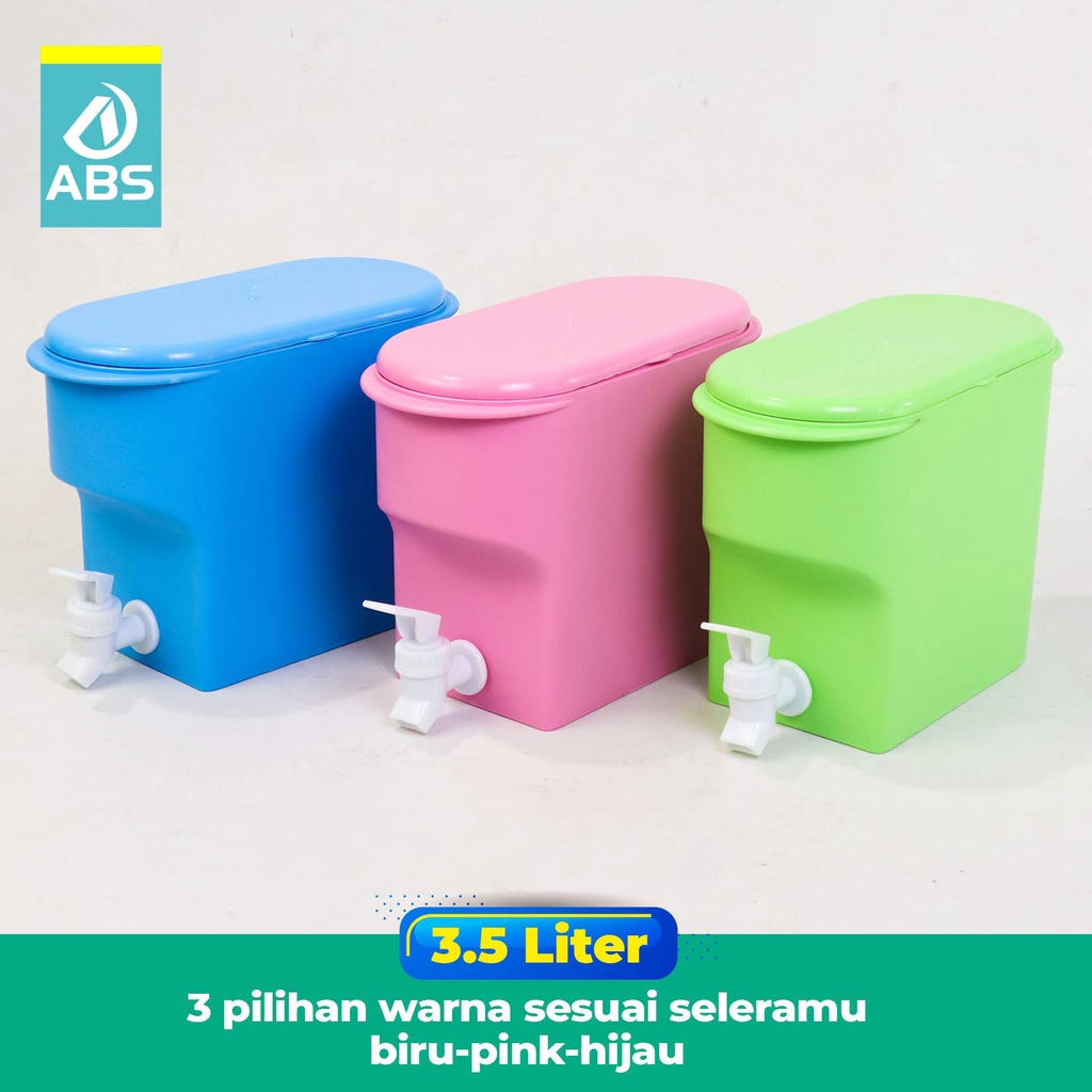 ABS Water Tank Dispenser Dispenser Air Ketel Minum Dingin Dengan Keran Juice Dispenser  DISPENSER AIR MINUM DINGIN / DISPENSER JUS DINGIN 3.5L-1
