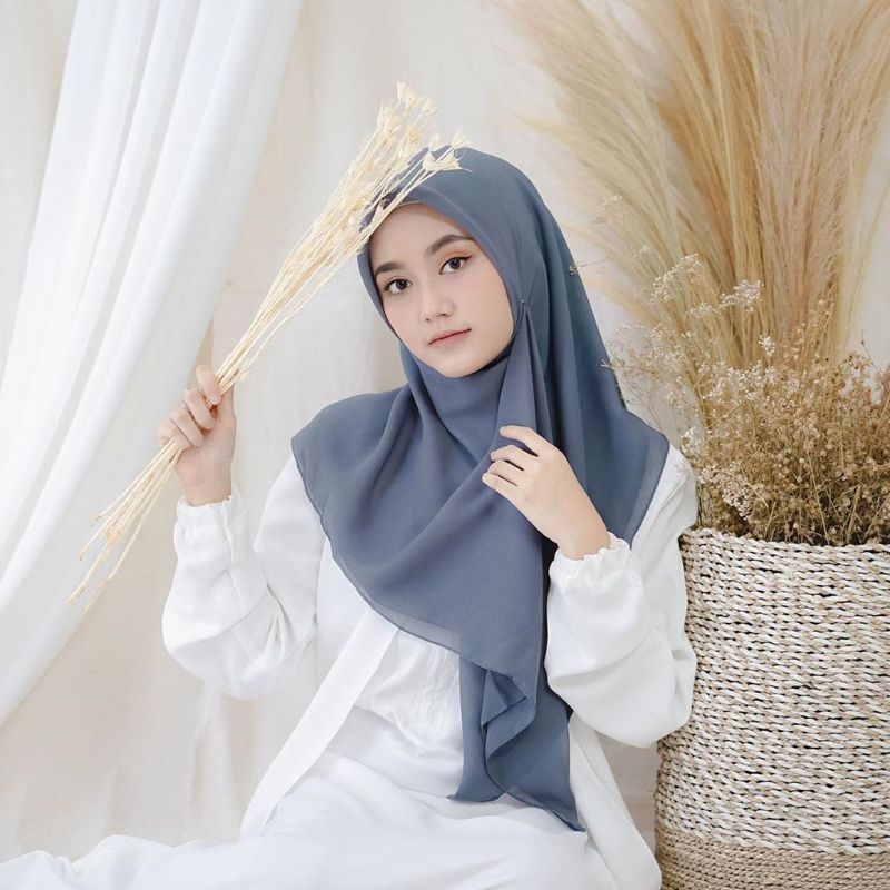 hijab BELLA SQUARE Pollycotton premium-6