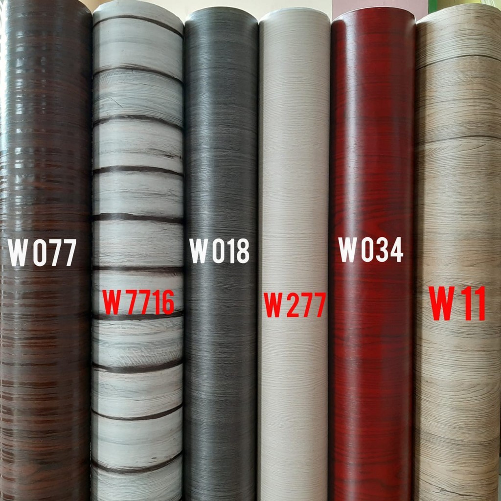 [ NEW MOTIF ] STIKER DINDING MOTIF KAYU / STIKER SERAT KAYU