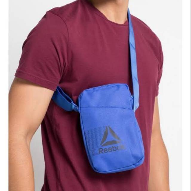 REEBOK ACT FON CITY BAG - TAS SELEMPANG - TAS RUNNING - TAS OLAHRAGA - TAS REEBOK ORIGINAL