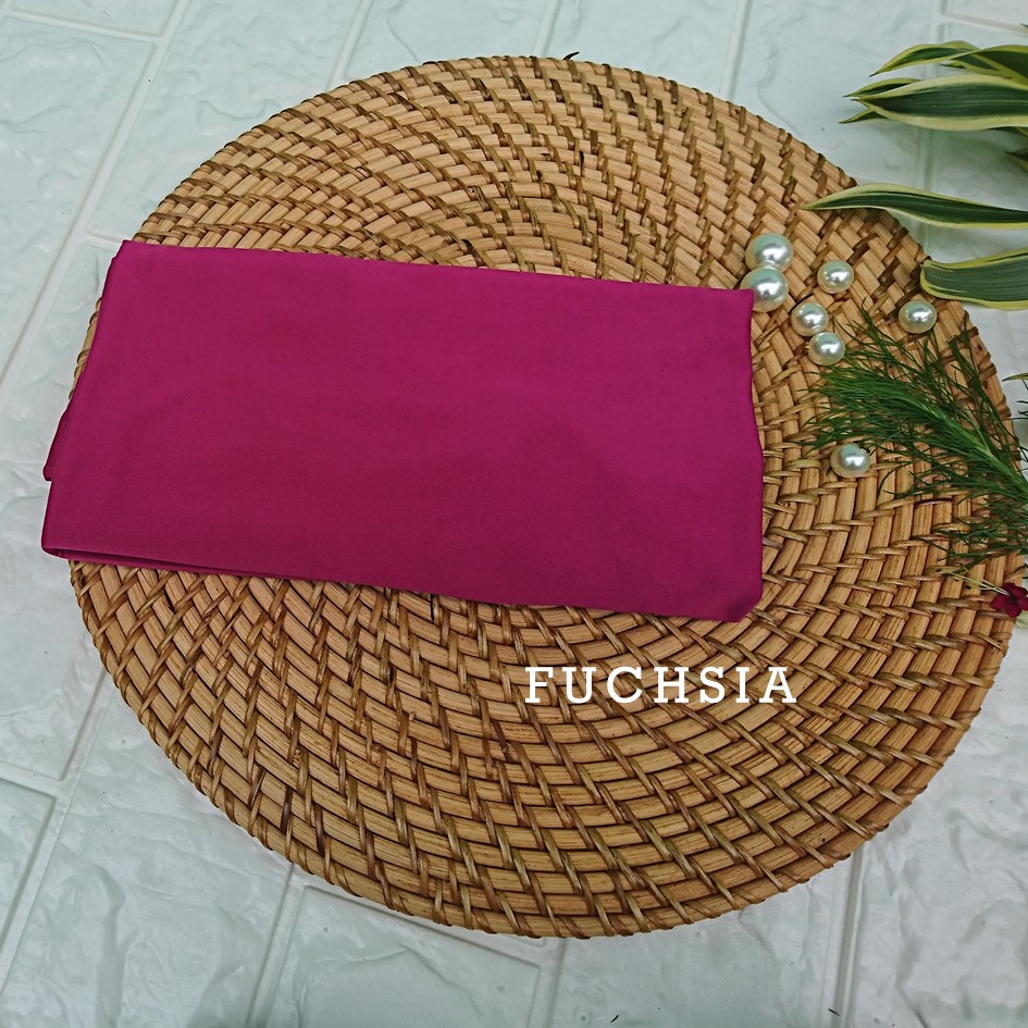 Jilbab Jersey Hijab Instan Bergo Antem Kerudung Pet Anti Tembem original-fuchsia
