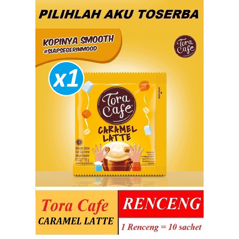 Torabika Tora Cafe Caramel Latte 19gr x 10pcs (HARGA RENCENG)