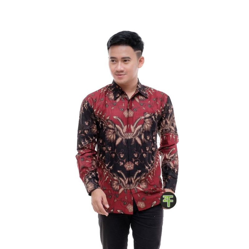 Batik Couple New Seragam | Batik Couple Modern | Baju Batik Couple | Batik Tunik Couple | Batik Couple Panjang M L XL XXL JUMBO Emhabatik-C.KEMEJA