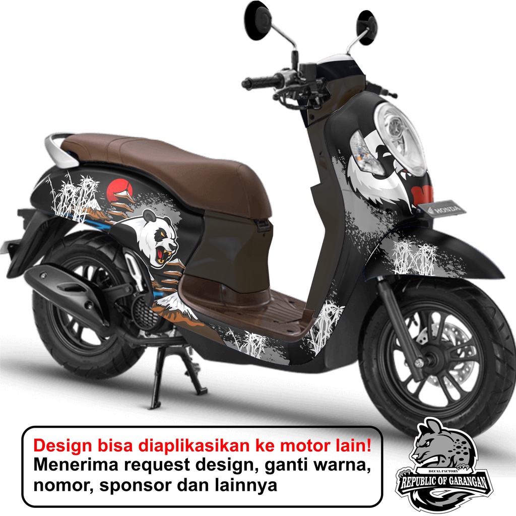 Decal scoopy full body Full Blok Decal Scopy Dekal New Fi 2021 prestige black panda