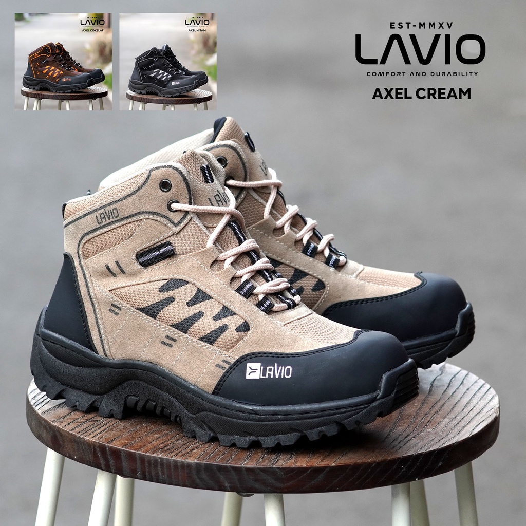 Sepatu Safety Boots Pria Boot Proyek Keren Kekinian Best Seller Lavio Axel