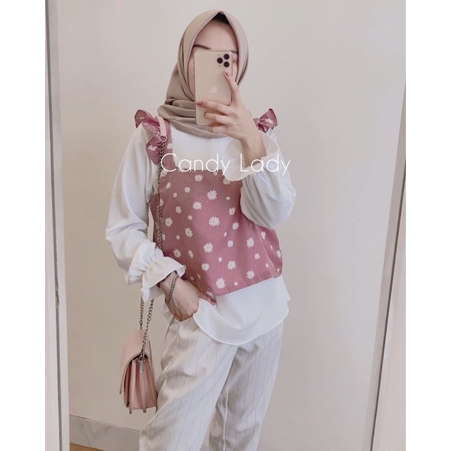 DAISY BLOUSE 2IN1 / BLOUSE MUSLIM WANITA / BLOUSE RAYON TERBARU