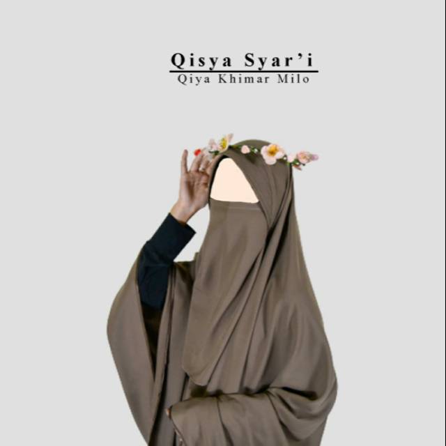 Qayla Khimar (Kerudung bergo/kerudung langsung/Khimar bergo/Khimar langsung/Hijab instan) Milo