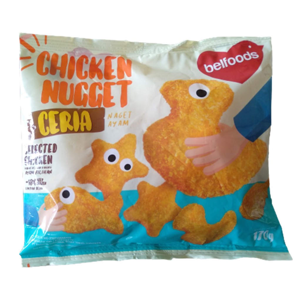 

Belfoods Chicken Nugget Ceria 170 gr Naget Ayam Belfood