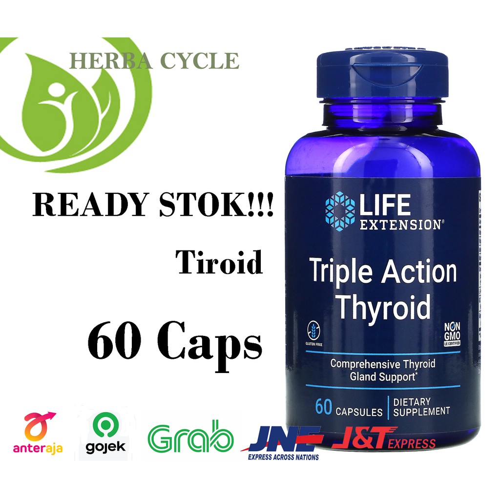Life Extension Triple Action Thyroid 60 Veg Life Ext Thyroid ORI USA Life Extension Tiroid