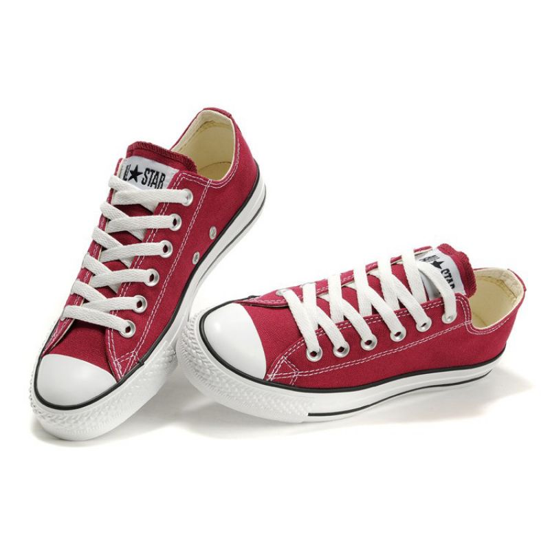 Sepatu Converse Pria Wanita Sneakers Converse Pendek Sepatu Sekolah Merah Maron