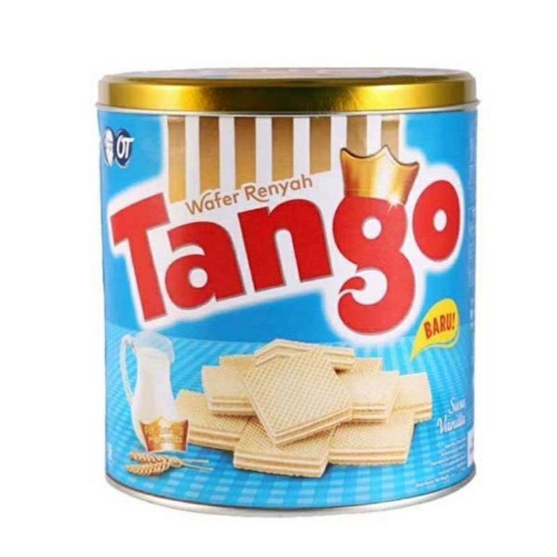 Tango wafer coklat dan vanila kaleng 300/290 gram