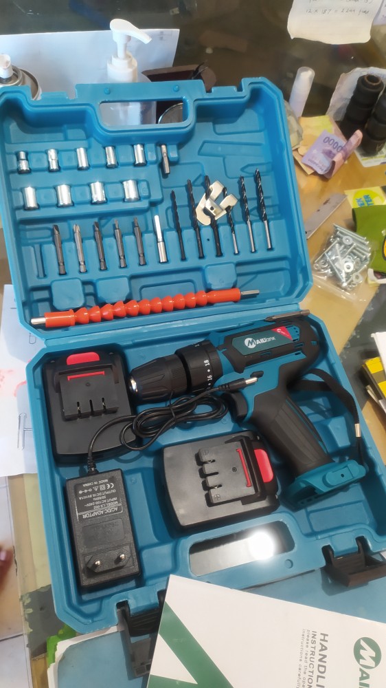 [khusus Pulau Jawa] Mailtank 32v 2 Bor Baterai Cordless Drill Driver Set Mata Sh-190