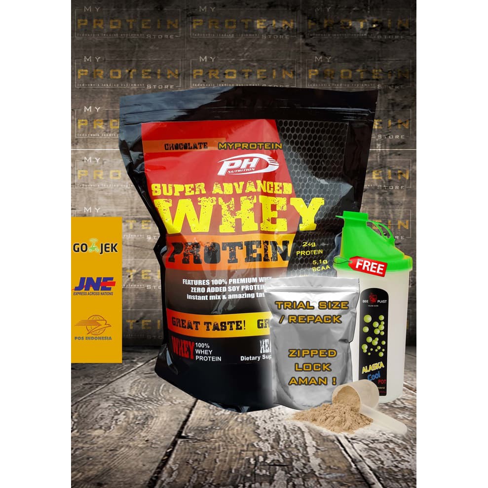 Suplemen Fitness | PH Pro hybrid Whey 5 lbs ECER/repack Protein+Amino+BCAA FREE SHAKER
