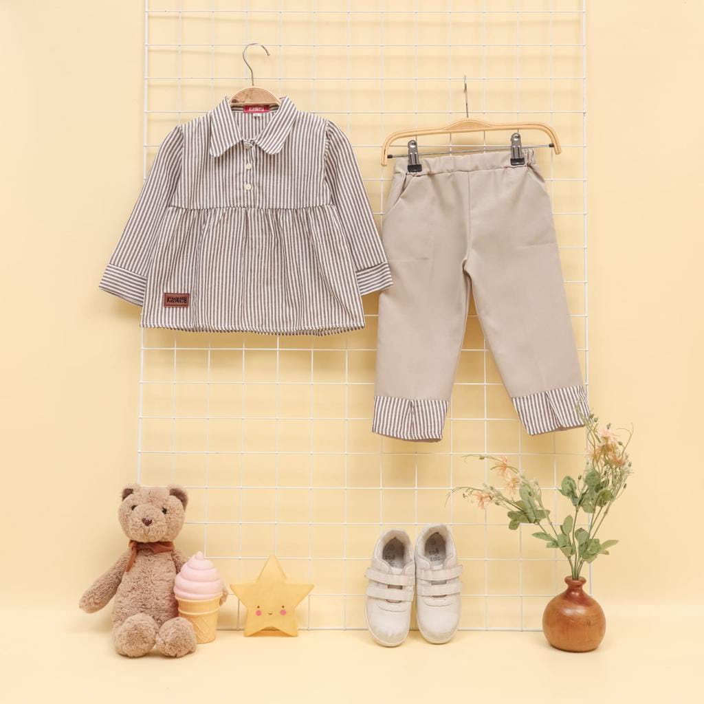 SETELAN ANAK PEREMPUAN BAJU ANAK MOTIF LALA KIDS SALUR TERBARU UMUR 1-5 TAHUN