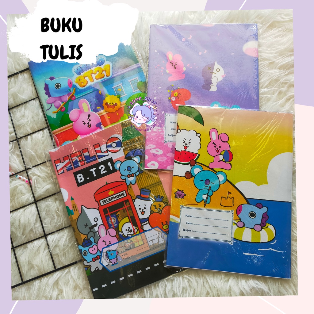 Sampul Buku Sekolah BT21 BTS