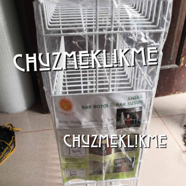 Rak piring Lotus susun 3/Rak piring susun 3 polos/Rak piring lotus