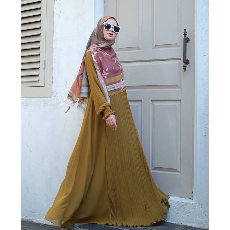 Gamis Syar’i Qnanz Kayla Pleated (Gamis only)