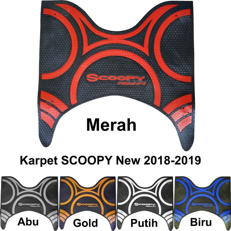 karpet atau pijakan kaki SCOOPY NEW 2018-2019