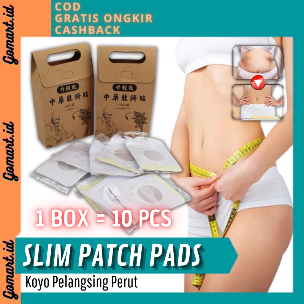 Koyo Pelangsing Perut Magnet - Koyo Shou Shen Tie 10 PCS - Koyo Diet Lemak - Koyo Slim Patch