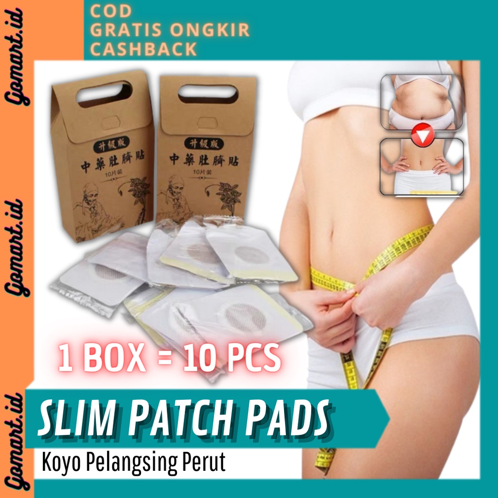 Koyo Pelangsing Perut Magnet - Koyo Shou Shen Tie 10 PCS - Koyo Diet Lemak - Koyo Slim Patch