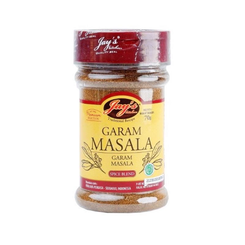 

Jays garam masala 70gr non msg