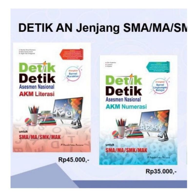 Detik AN SMA 2021 Asesmen Nasional SMA / MA / SMK / MAK Detik AKM Numerasi dan AKM Literasi