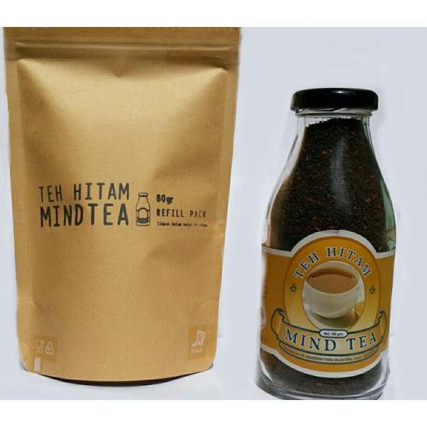 

[COD] Mindtea Teh Hitam bundling botol+Refill [COD]