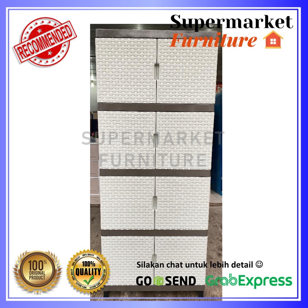 LEMARI PLASTIK JUMBO 4 SUSUN / LEMARI JUMBO 4 SUSUN