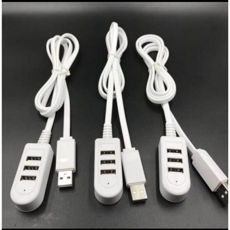 Extension Cord 3 USB Port, Charger dan USB hub