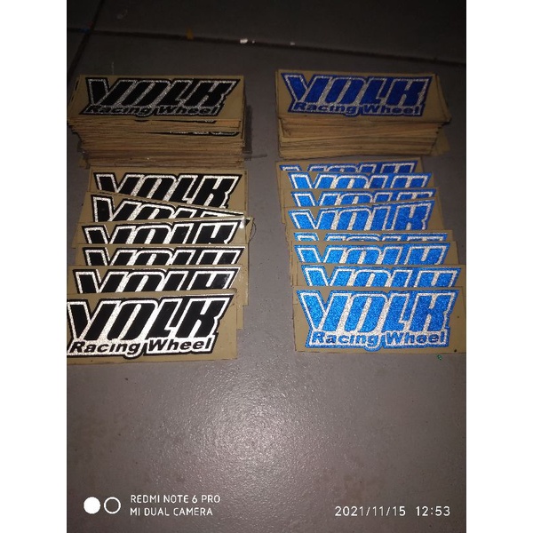 stiker Velg Mobil RAYS dan VOLK