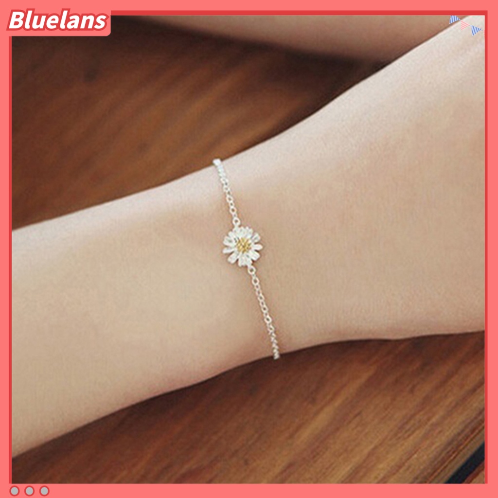 Bluelans Anklet Flower Design Fashion Silver Plated Women Chain Anklet