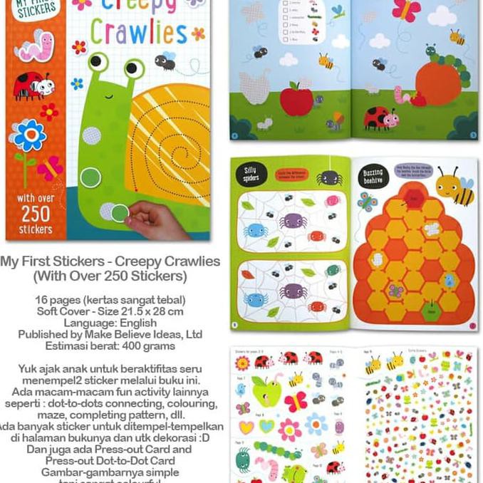 My First Stickers - Creepy Crawlies (with over 250 stickers) BI820
