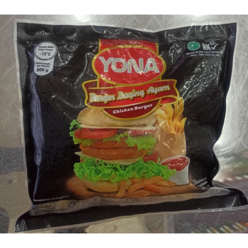 

YONA Chiken Burger 600gr Burger Daging Ayam