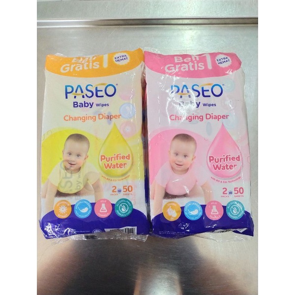 PASEO BABY WIPES 50