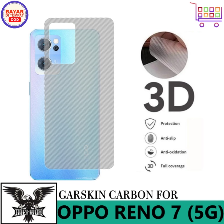 Promo Garskin Oppo Reno 7 (5G) Anti Gores Belakang Handphone Anti Lengket Bekas Lem
