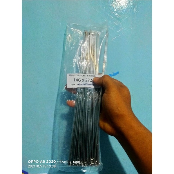 ruji stainless untuk rim 27,5&700c lebar 3-5cm