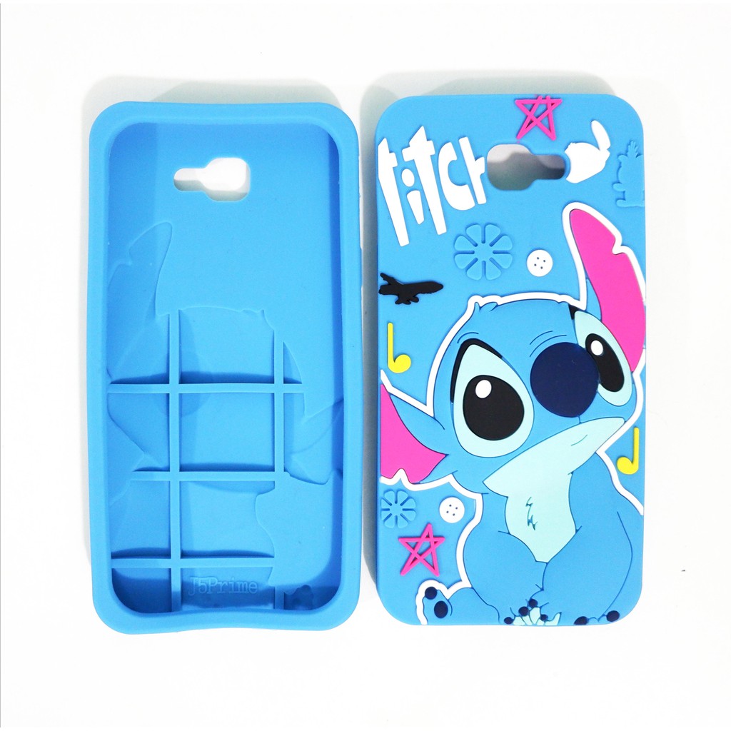 Silicon Case 3D Lilo Stitch Cute For SAMSUNG J5 PRIME  J5 PRO silikon tebal karakter lucu / case anak anak warna biru / pelindung hp