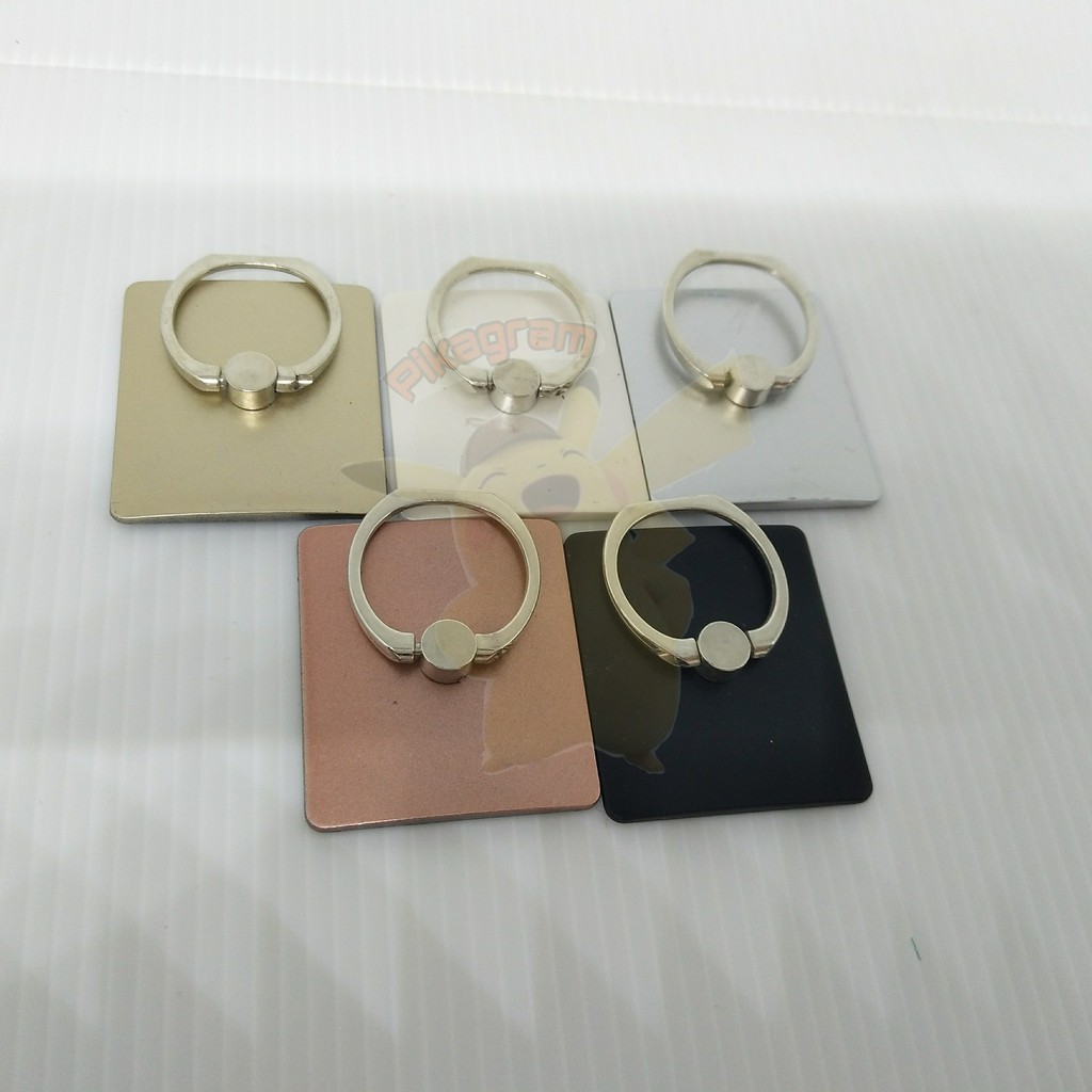 iring fiber polos + pack plastik non hook ring stand holder phone cincin hp mount universal