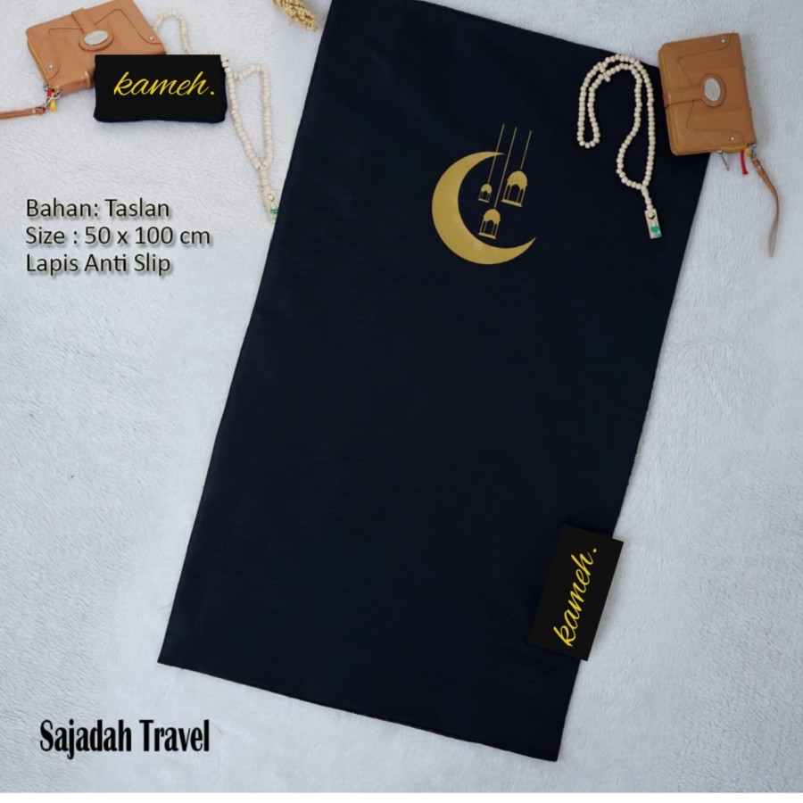 Sajadah Traveling Saku KAMEH/Pouch Praktis/Harga Grosir/Best Seller/Bisa Bayar Di Tempat