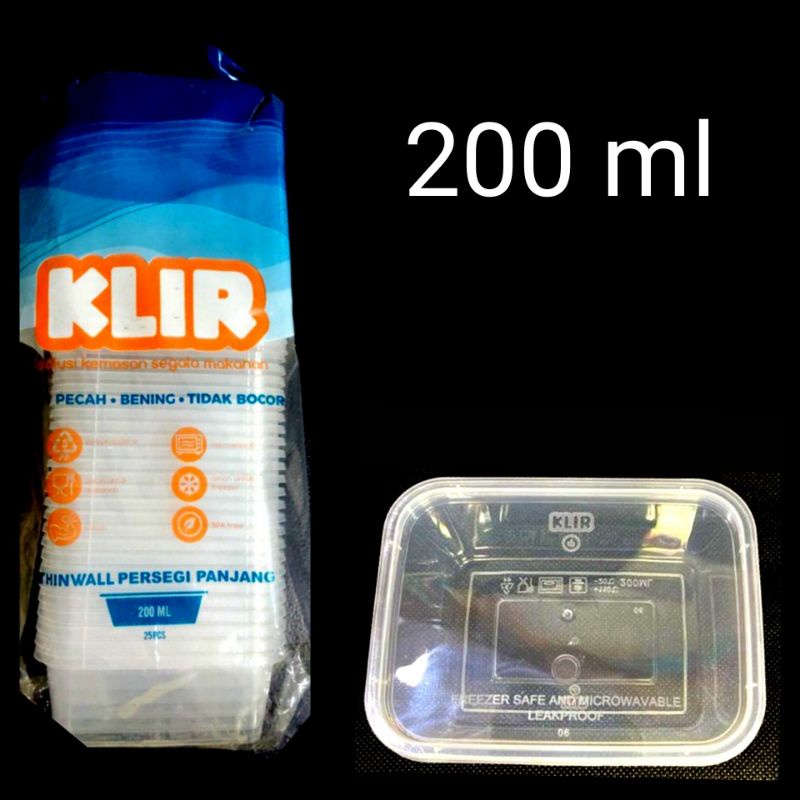 Jual Thinwall Food Container Klir Ml Shopee Indonesia