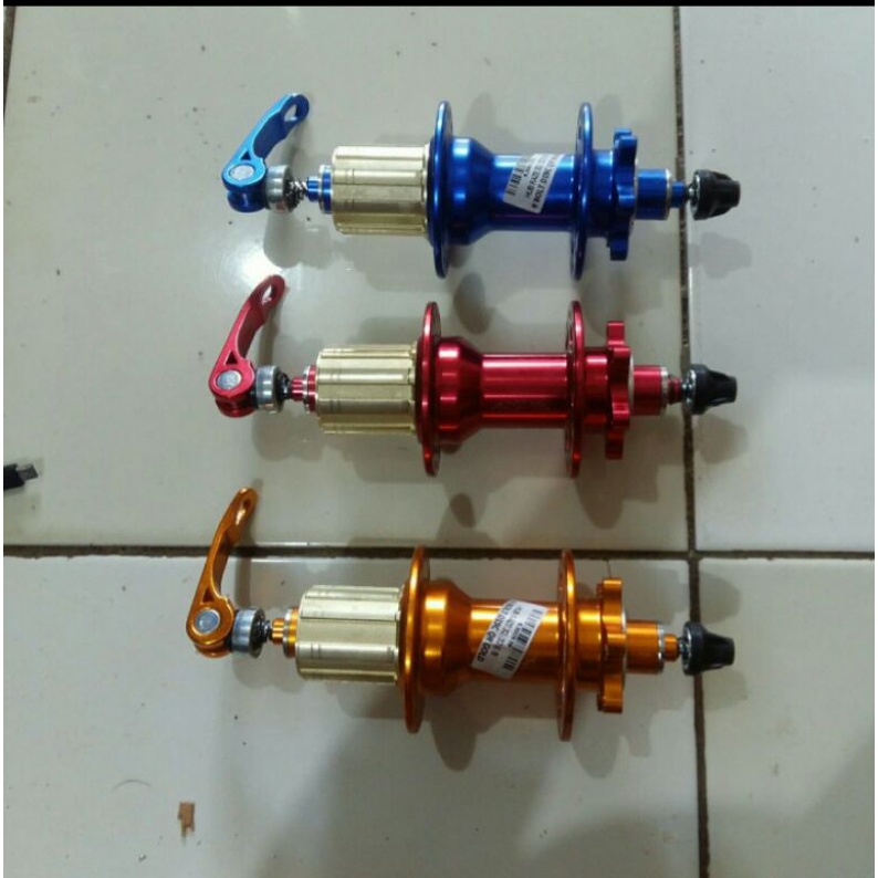 Hub Belakang Freehub Raze Bearing 32 hole Six Bolt QR Jangkrik